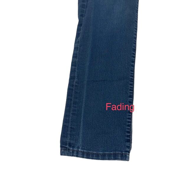 Kut From The Kloth Blue Scarlett Straight Leg Zipper Jeans, Size 4 - Picture 6 of 16